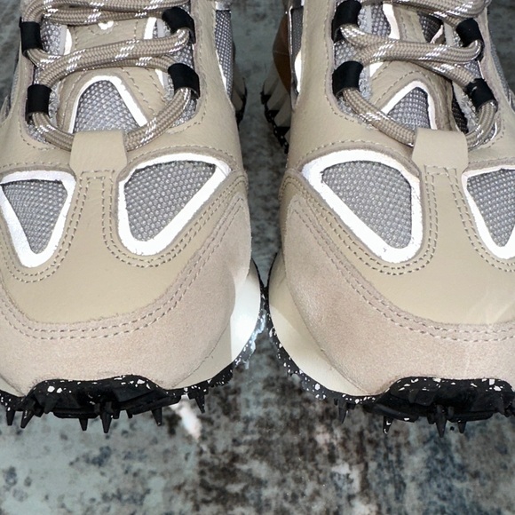 Bronx dad platform trainer Beige and White Sneakers womens 7.5 - Picture 8 of 8